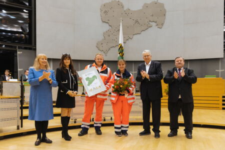 Sächsischer Integrationspreis 2024 Preisträger Wasserwacht der Koberbachtalsperre Langenhessen Projekt DRK Kreisverband Zwickauer Land e. V.