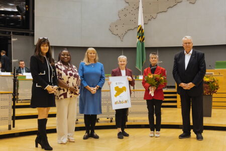Sächsischer Integrationspreis 2024  Deutschkurse im Lutherhof Crimmitschau Sonderpreis des Sächsischen Ausländerbeauftragten