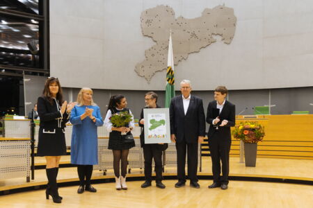 Sächsischer Integrationspreis 2024 Preisträger Paradiesorchester „Paradiesisch Musizieren“ Projekt der Evangelischen Hochschule für Soziale Arbeit Dresden